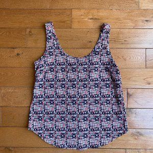 B Jewel Zipper Back Tank Top